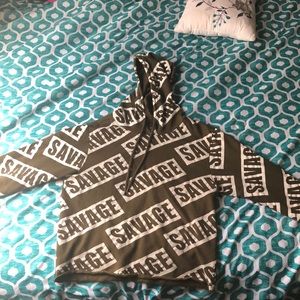 A savage navy hoodie